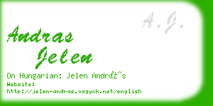 andras jelen business card